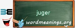 WordMeaning blackboard for juger